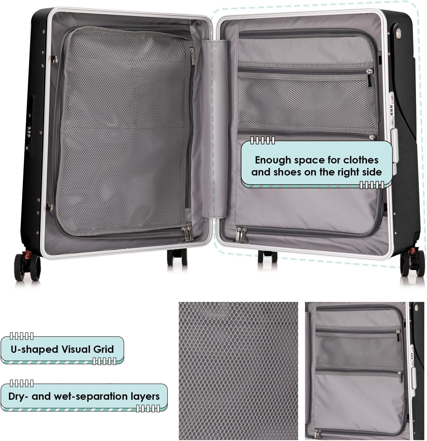 24' Ride-On CHECKED Luggage with Child Seat – Kids Travel Stroller Suitcase | 40L Large Capacity, USB Port & TSA Lock | Durable ABS+PC Hard Shell