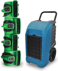 XPOWER Water Damage Cleanup & Restoration DIY Combo w/Commercial Grade Dehumidifier & Air Movers.
