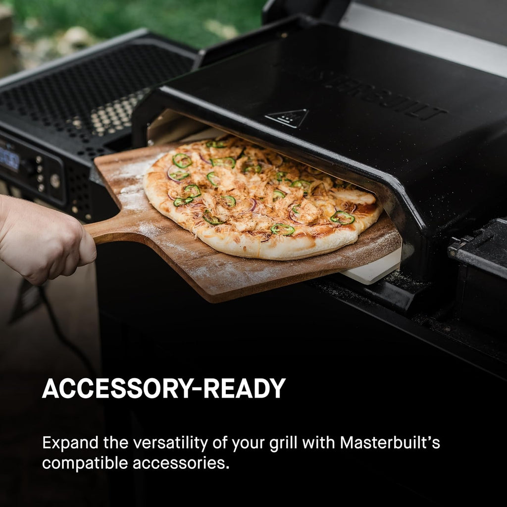 Masterbuilt AutoIgnite 545 Digital Charcoal Grill and Smoker Combo for Easy Grilling, Digital Control, App, Sear Plate, Mini Hopper and 545 BBQ Cooking Square In. in Black