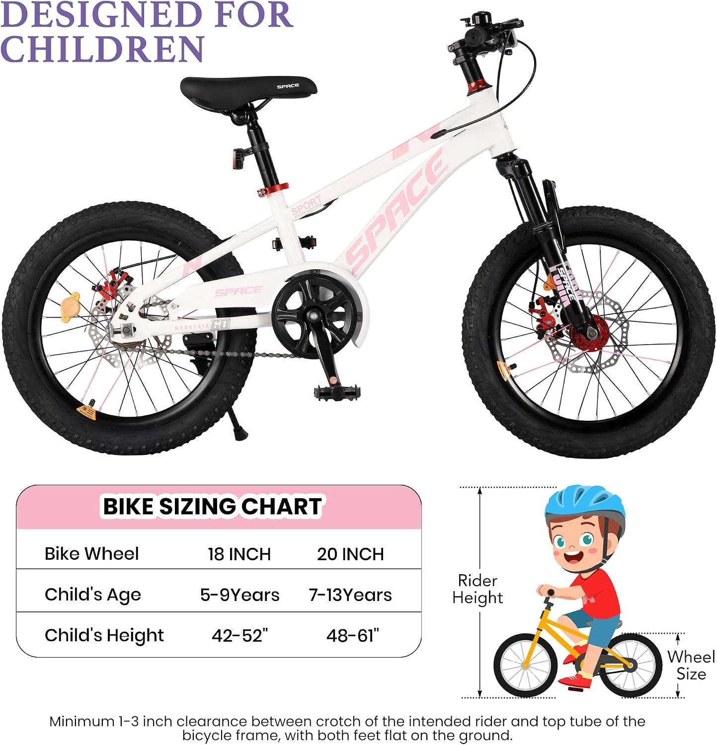 Kids Bike-18 20 Inch Bike for Boys and Girls Bicycle with Adjustable Seat and Handbrake, Bikes for Kids 7-13