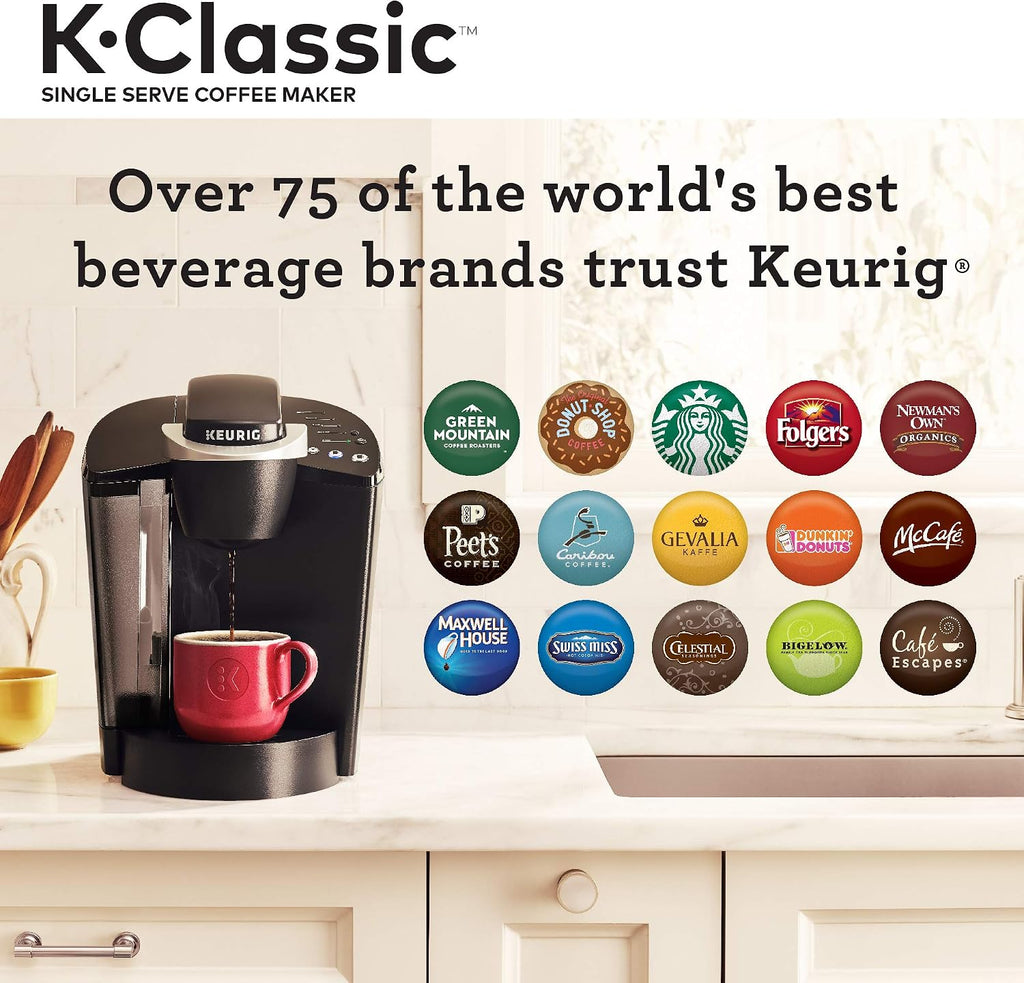 Keurig K-Classic Single-Serve K-Cup Pod Coffee Maker - K50 - Black
