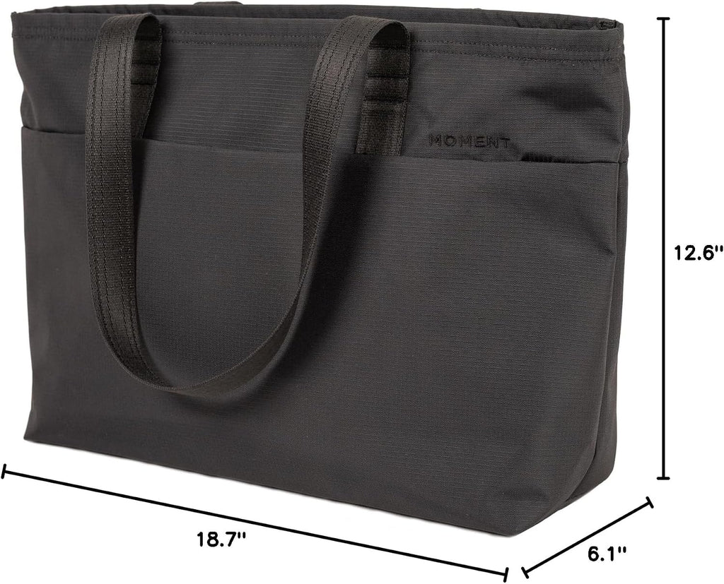 Moment Everything Travel Tote – 19L Weatherproof Camera & Tech Bag with Padded Laptop Sleeve & Crossbody Strap