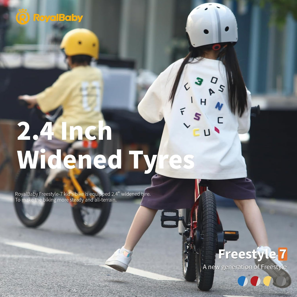 RoyalBaby Kids Bike with Dual Handbrake for Beginners,12 14 16 18 20 Inch Bicycle for Boys & Girls Ages 3-10 Years