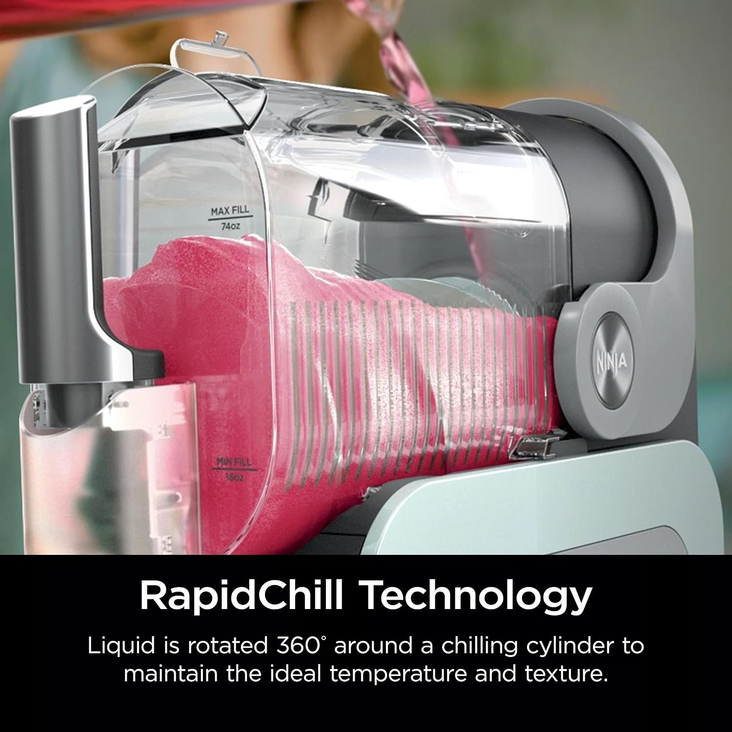 Ninja (Refurbished) SLUSHi with RapidChill Technology, 96 oz. Frozen Drink & Slushie Machine, 5 Preset Programs, Slush, Spiked Slush, Frappe, Milkshake, Frozen Juice, FS305CO (Renewed)