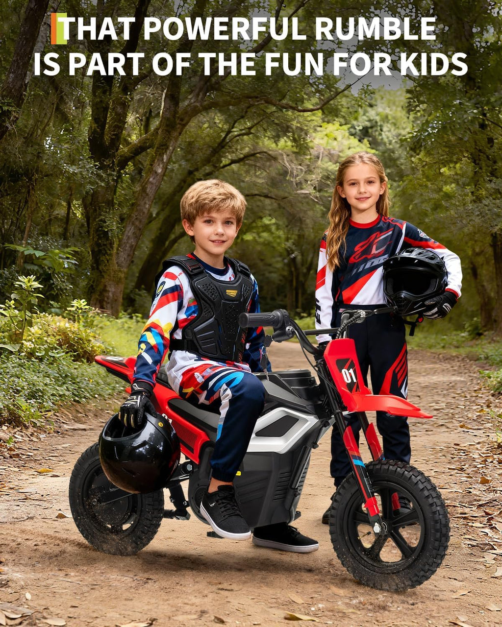 GarveeLife Electric Dirt Bike for Teens, 12' Fat Tire 350W Electric Motorcycle with 24V Battery, 14MPH Top Speed, 130 LBS Max Load, Mini Dirtbike for Kids, Mountain Off-Road Bike Fit Age 10+