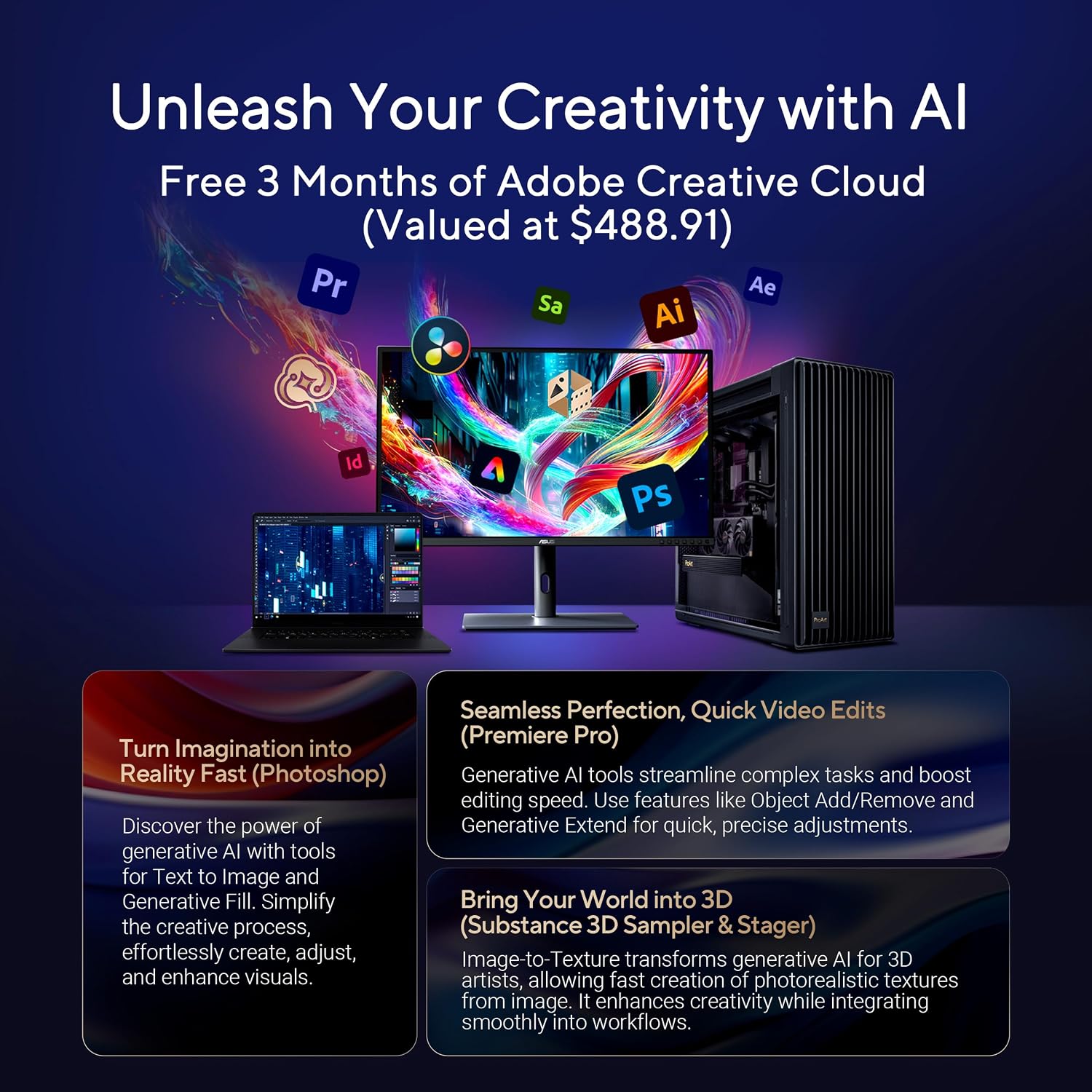 ASUS ProArt Display 32' 6K Professional Monitor (PA32QCV) - IPS, 6K (6016 x 3384), 98% DCI-P3, LuxPixel™, ΔE < 2, Calman Verified, Thunderbolt 4, DisplayHDR600, DisplayWidget, 3 yr Warranty