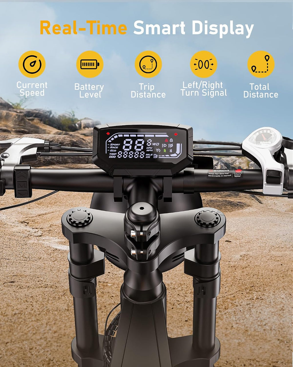 Electric Bike Adults 1000/1500W Ebike28/35MPH, 55-85 Miles Electric Motorcycle with 13/20AH Battery, 20' Fat Tire Electric Dirt Bike 7-Speed E-Bike Full Suspension, GPS Location (iOS Compatible)