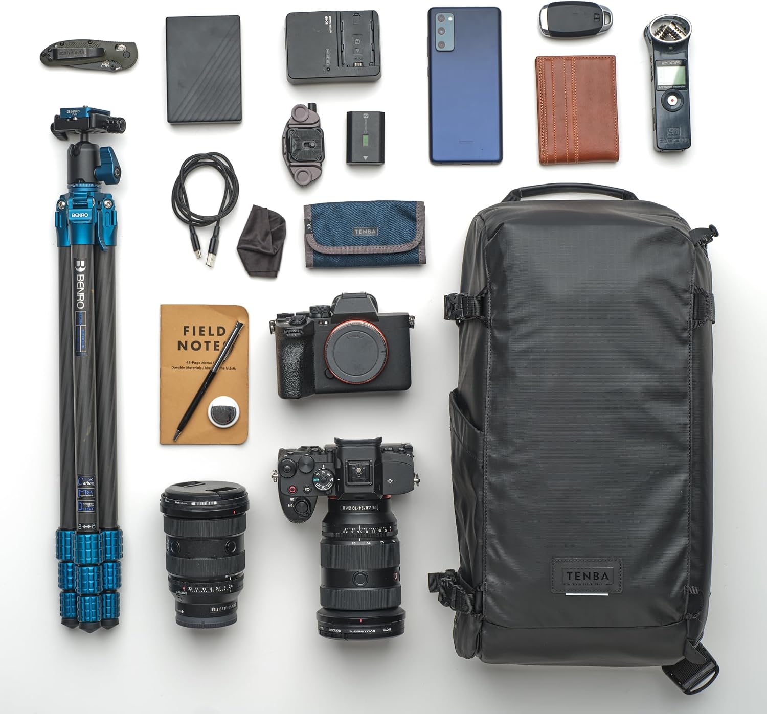 Tenba Solstice v2 16L Sling Bag for DSLR and Mirrorless cameras and lenses, including supertelephoto zooms – Black (636-432)