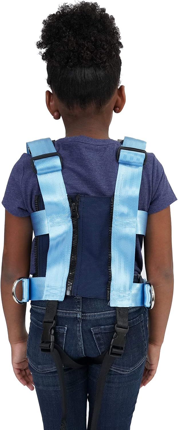 EZ-ON Products 303Z Medium Rear Zipper Closure Durable Personal Vehicle User-Friendly Safety Transportation Vest with Seat Belt Loops. Meets NHTSA Regulation. Mount Sold Separately.