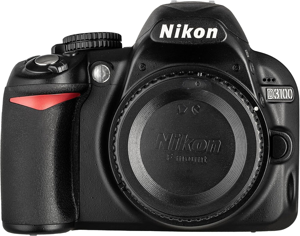 Nikon D3100 DSLR Camera Kit with 18-55mm VR Lens – Beginner-Friendly & Compact (25472) + Photography Software + Camera Bag + 64GB Memory Card + Flexible Tripod + Cleaning Kit + Hand Strap + More