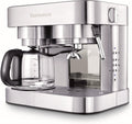 Espressione Combination Stainless Steel Espresso + Coffee Maker, 10 cups