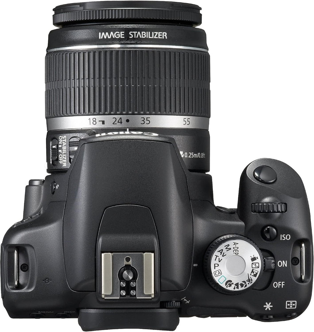 Canon EOS Rebel T1i 15.1 MP CMOS Digital SLR Camera with 3-Inch LCD and EF-S 18-55mm f/3.5-5.6 IS Lens (Renewed)