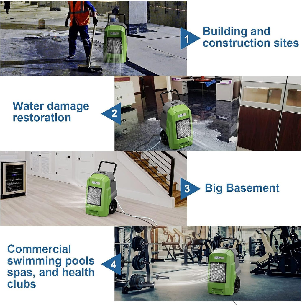 ALORAIR 180 Pints Commercial Dehumidifier with Pump Drain Hose, Smart Wi-Fi Dehumidifier for Large Basement, Industrial or Commercial Space, Smart Wi-Fi, 5 Years Limited Warranty