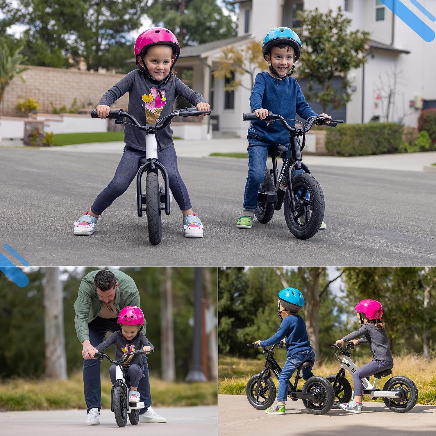 Hiboy Electric Balance Bike for Kids, 12-Inch Tires, 5.6/9 mph, Adjustable Seat, Up to 4.9 Miles, Electric Bike for Kids Ages 3–5