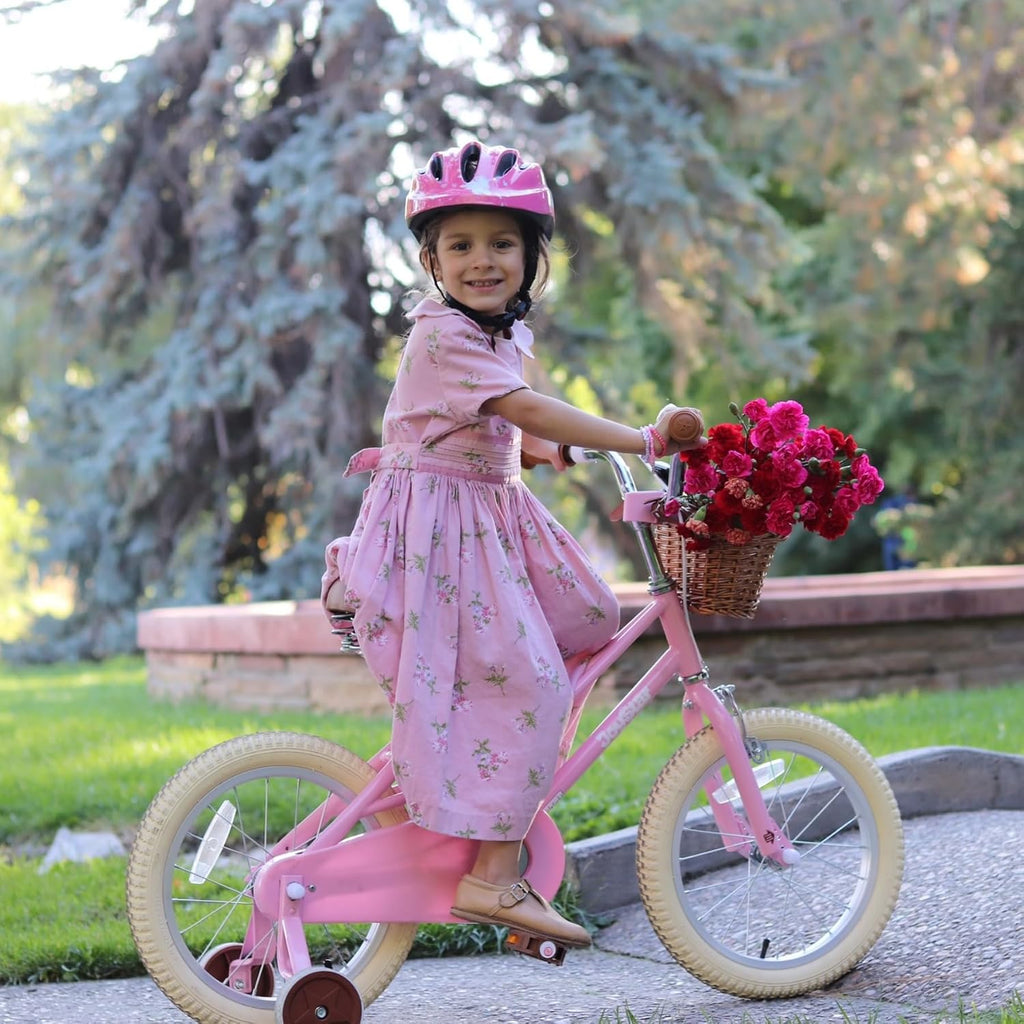 JOYSTAR Girls Bike for 2-12 Years Old Toddlers and Kids, 12' 14' 16' 18' 20' Retro Style Kids Bike with Training Wheels, 18 20 Inch Children Bicycle with Kickstand