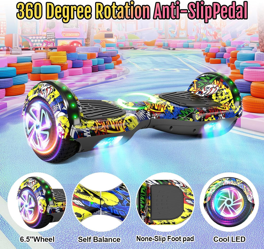 Scooter Seat Attachment, Scooter with Go Kart for Kids Boys Girls Adults, LED Lights, Bluetooth(Include Go-Kart)