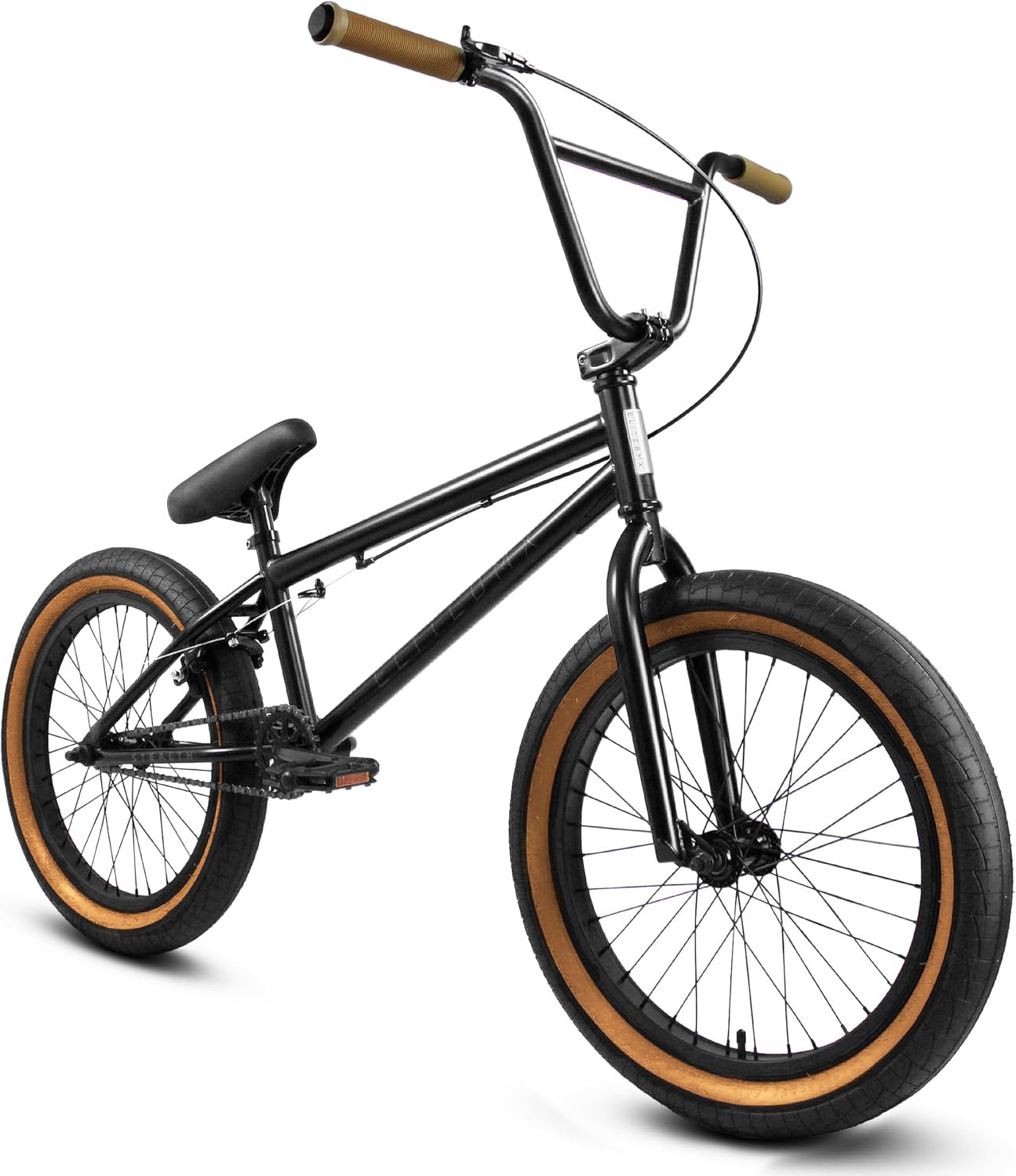 Elite BMX Stealth Freestyle Bike for Youth & Adults, Durable Steel Frame, Available in 16', 18', and 20' Sizes