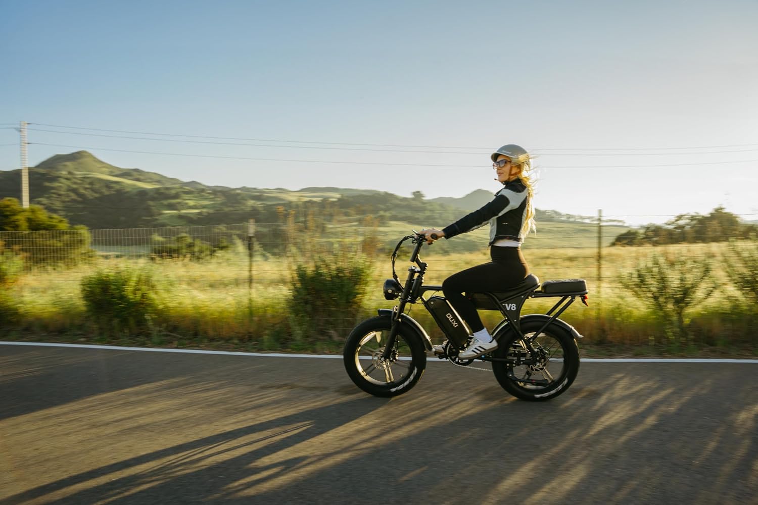OUXI V8 Series Electric Bike for Adults, Ebike Peak 500W/1000W, 20/31 MPH, 10.4/15/30 AH Removable Battery, 16''/20' Fat Tire Electric Bike, 7-Speed Gear Electric Bicycles, Dual Disc Brakes