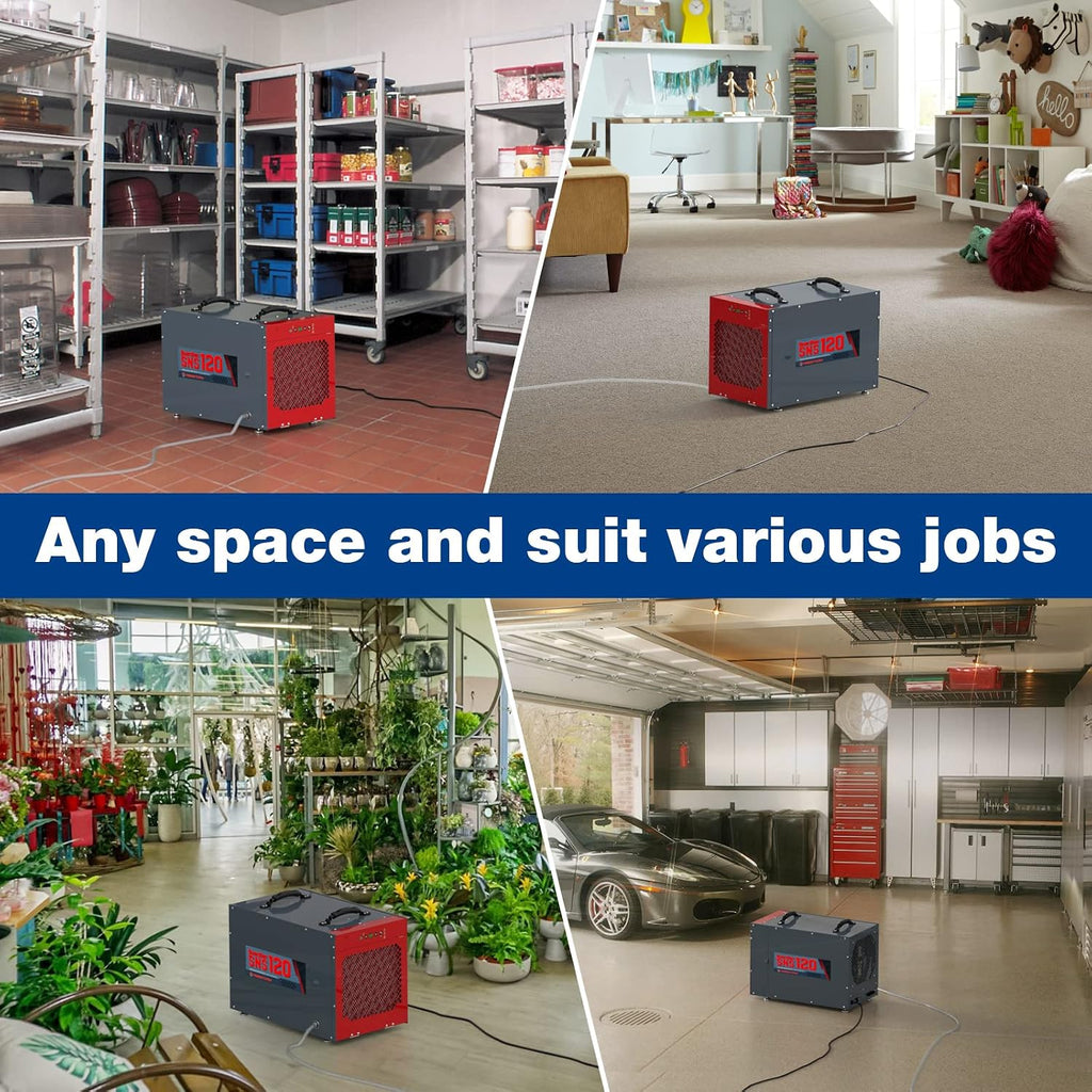 Abestorm 235 Pint Commercial Dehumidifiers for Crawl Space, Basement, Whole Homes up to 3,300 sq. ft, Water Damage Restoration Equipment with Pump and Drain Hose