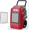 ALORAIR 180 PPD Commercial Dehumidifier with Pump, LGR Technology, Heavy-Duty for Water Damage Restoration, Flood Cleanup and Basements, 5-Year Warranty, Blue, Storm Pro