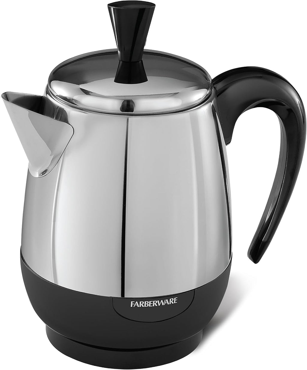 Farberware Electric Coffee Percolator,FCP240,Stainless Steel Basket,Automatic Keep Warm,No-Drip Spout,4 Cup,Black/Silver,(Pack of 6)