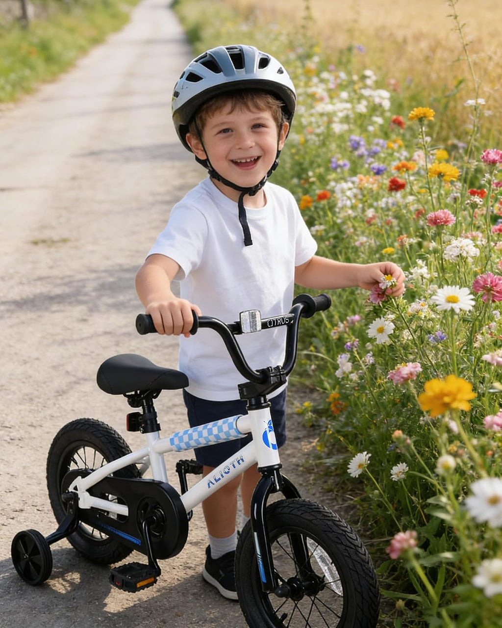 vollsch BMX Style 12 14 16 Inch Kids Bike Training Wheels 20'' Bicycle with Kickstand for 2-14 Years Old Toddlers Boys Girls Coaster Brake Multiple Colors
