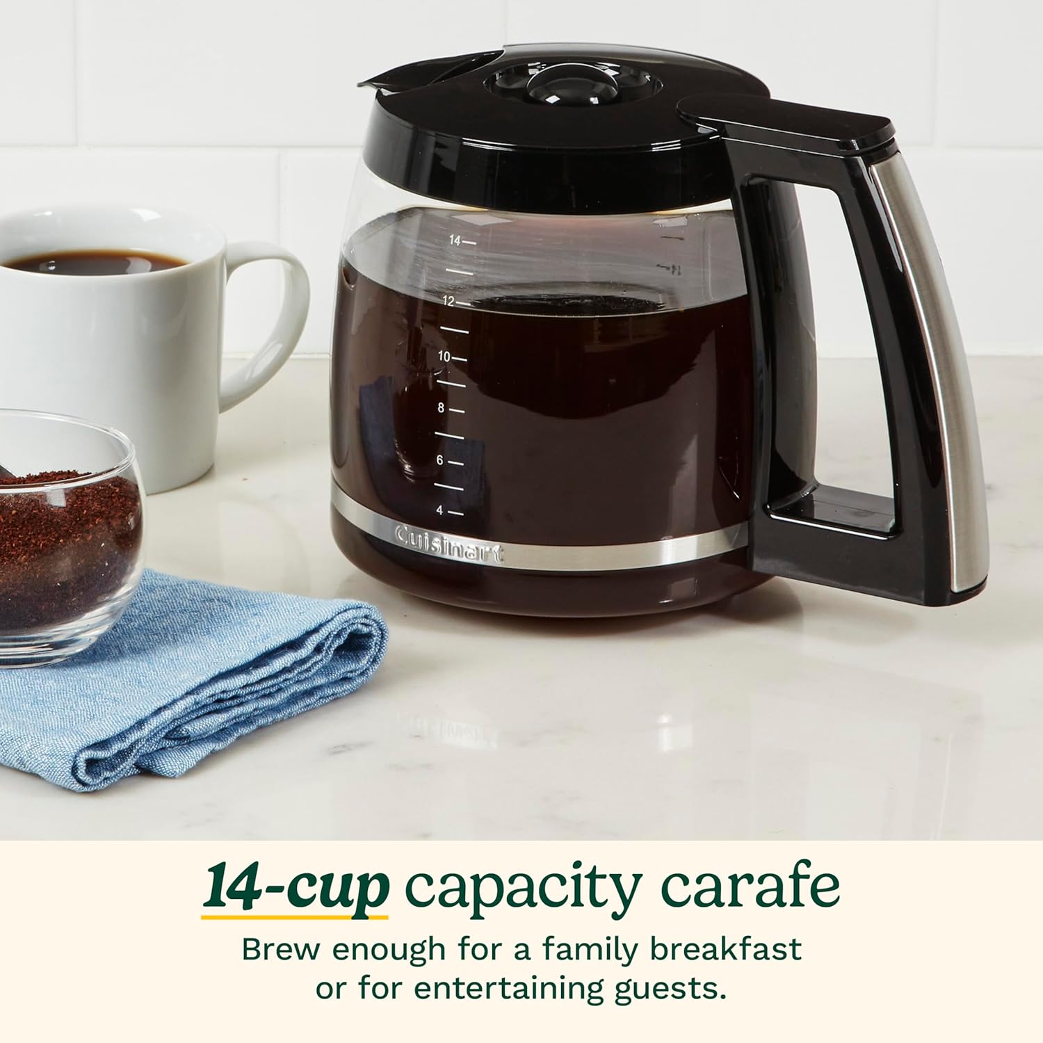 Cuisinart 14-Cup Replacement Carafe for Coffee Maker,DCC-2200RC,(Pack of 6)