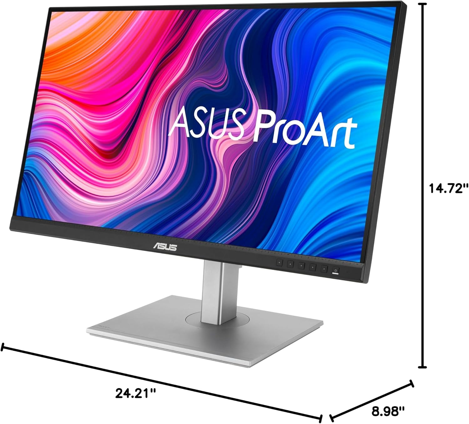 ASUS ProArt Display 27' Monitor PA278CV - WQHD (2560 x 1440), IPS, 100% sRGB, 100% Rec. 709, ΔE < 2, Calman Verified, USB Hub, USB-C, DisplayPort Daisy-Chaining, HDMI, Eye Care, Height Adjustable