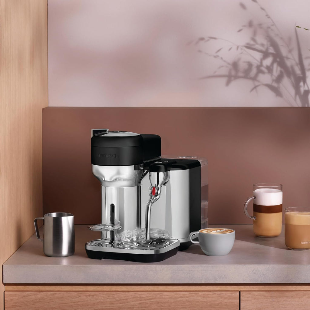 Nespresso Vertuo Creatista Coffee and Espresso Maker by Breville, Black Truffle