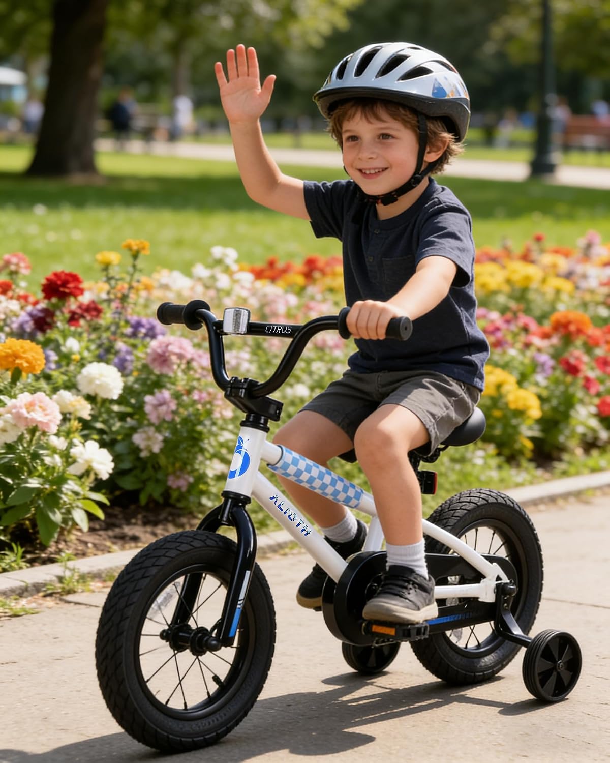 vollsch BMX Style 12 14 16 Inch Kids Bike Training Wheels 20'' Bicycle with Kickstand for 2-14 Years Old Toddlers Boys Girls Coaster Brake Multiple Colors