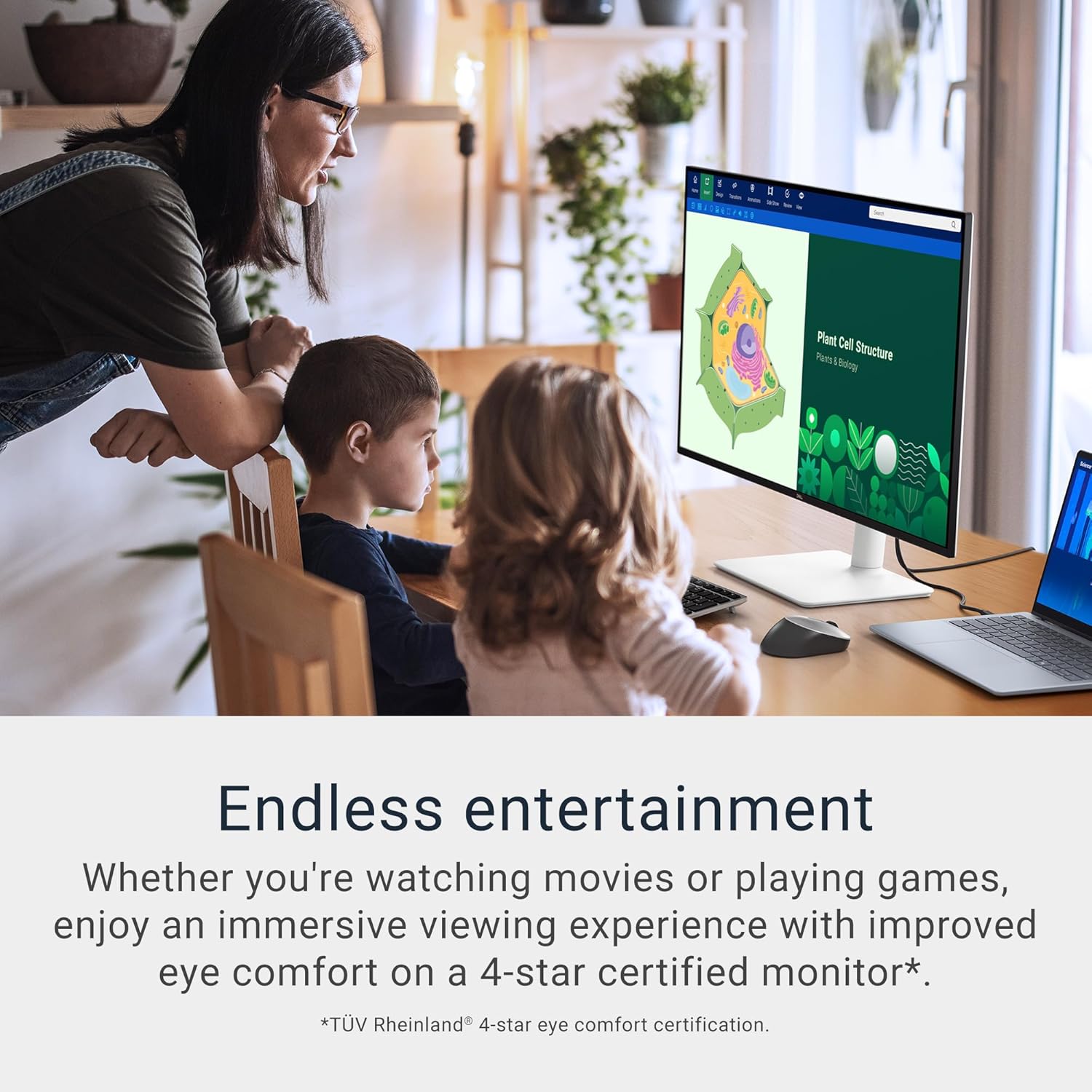 Dell 32 Plus 4K Monitor - S3225QS - 31.5-inch 4K (3840 x 2160) up to 120Hz 16:9 Display, VA Panel, AMD FreeSync Premium, 99% sRGB, 95% DCI-P3, 1500:1 Contrast Ratio, Comfortview - Ash White