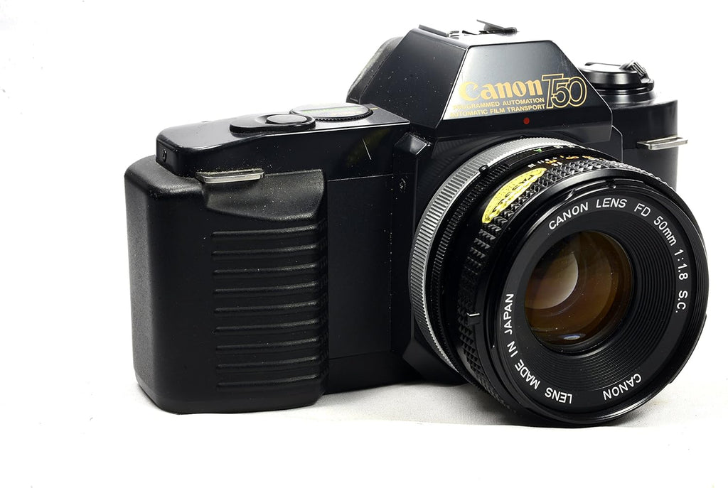 Canon T50 35mm SLR Film Camera Camera Kit with Canon FD Mount Zoom Lens. (Renewed)