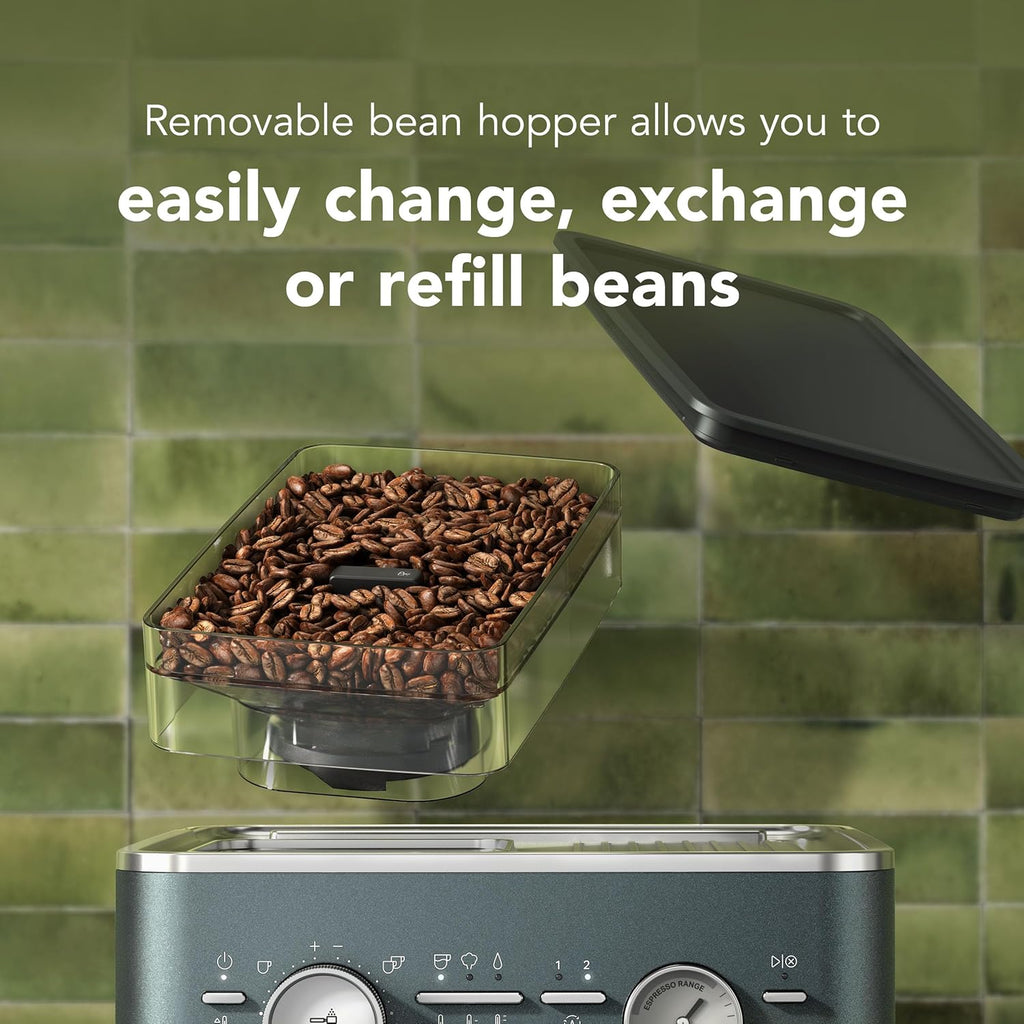 KitchenAid Semi Automatic Espresso Machine with Burr Grinder, 2.5L, Juniper, KES6551JP