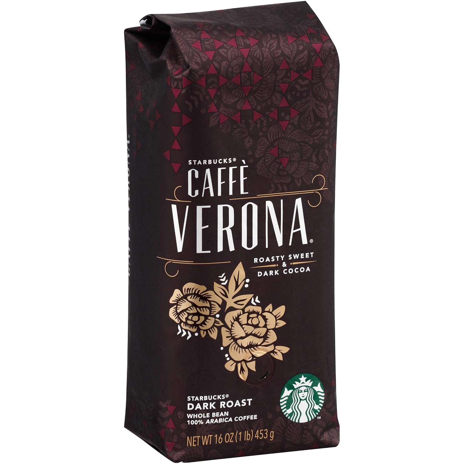Starbucks Caffé Verona Whole Bean Coffee, 16 Oz, Pack of 6