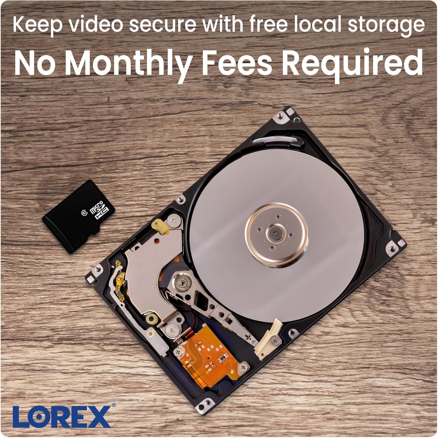 Lorex 1080p Wired White 4000 Lumens Floodlight Camera | 32GB MicroSD Card Included | No Monthly Fee | IR Night Vision | Motion Detection | 2-Way Talk | Siren | IP 65 Weatherproof
