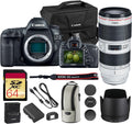 Canon EOS 5D Mark IV DSLR Camera 30.4MP Full Frame with 4K Video, Dual Pixel AF, Wi-Fi, GPS | Pro Photography Camera for Portraits, Landscapes, and Video + Canon EF 70-200mm f/2.8L Lens + Bag + More