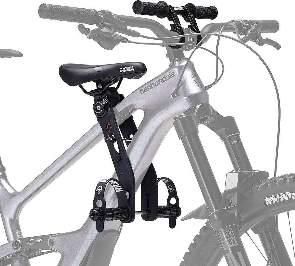 Kids Ride Shotgun - Child Bike Seat & Handlebar Combos - Front Mounted, for Children Aged 2~5 Years, Fits Most Adult Modern Mountain Bikes, Adjustable for Comfort