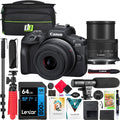 Canon EOS R100 Mirrorless Camera Body with RF-S 18-45mm F4.5-6.3 is STM Lens Bundle with Deco Gear Photography Bag + Microphone + Monopod + Software & Accessories Kit