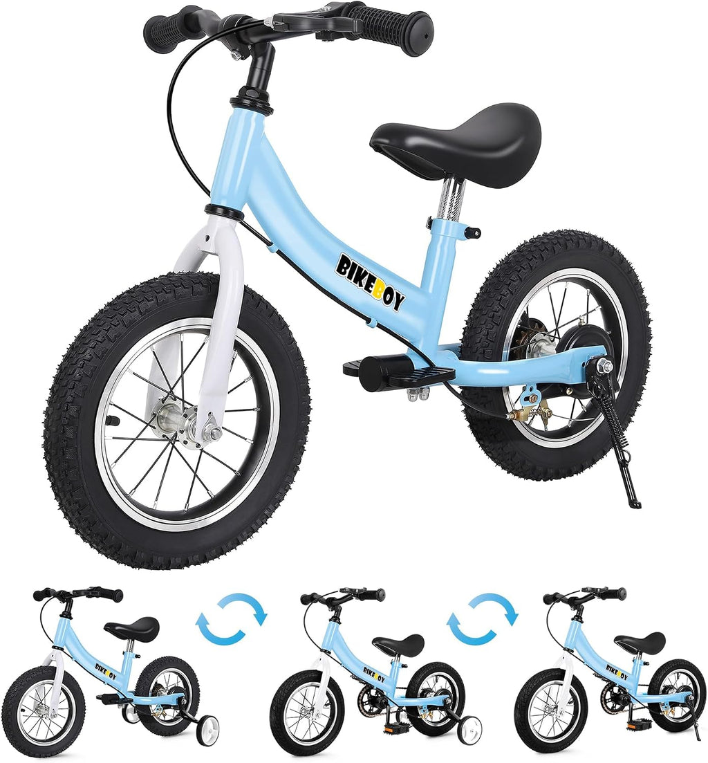 Balance Bike 2 in 1,The Dual Use of a Kids Balance Bike and Toddler Bike, for 2 3 4 5 6 7 Years Old -12 14 16 Inches with Training Theory, Brake, Pedal