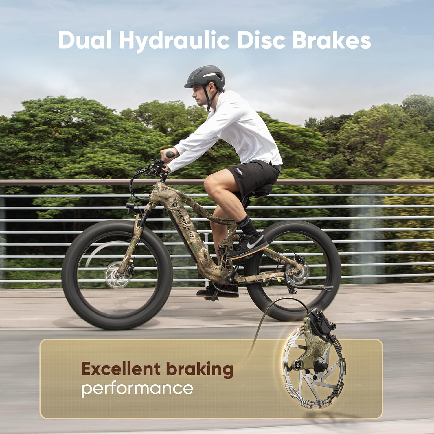 PUCKIPUPPY Boxer Electric Bike for Adults, 48V 20Ah Battery and Extra 15Ah Battery, 140Miles Range+
