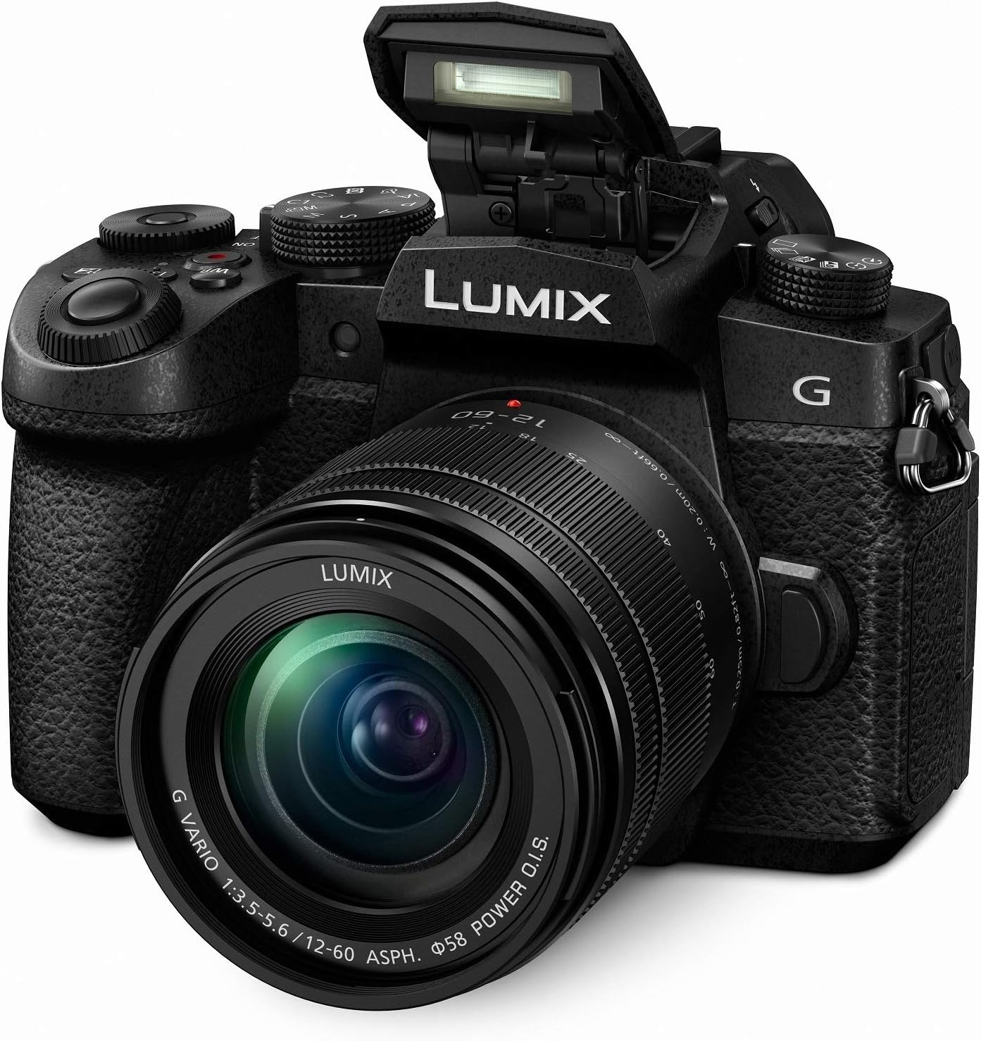 Panasonic LUMIX G95 20.3 Megapixel Mirrorless Camera, 12-60mm F3.5-5.6 Micro Four Thirds Lens, 5-Axis Dual I.S. 2, 4K 24p 30p Video, Pre-Installed V-Log L, 3' LCD Touchscreen - DC-G95MK (Black)