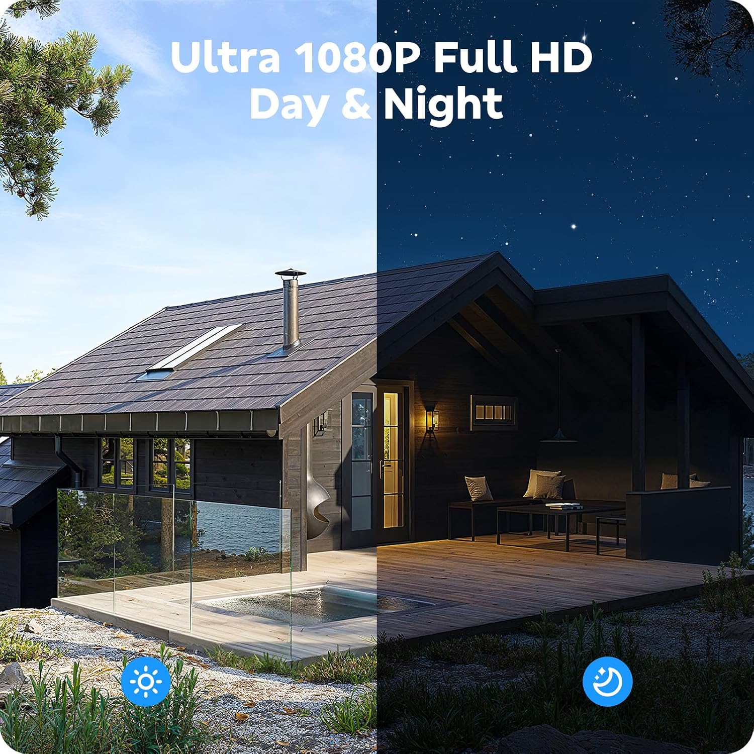 Wireless Security Camera System, CAMCAMP 24/7 Recording Security Cameras Wireless Outdoor 16CH NVR PTZ View 2.4G& 5G WiFi Auto Human Tracking Smart Color Night Vision for Home CCTV Surveillance Kit(8)