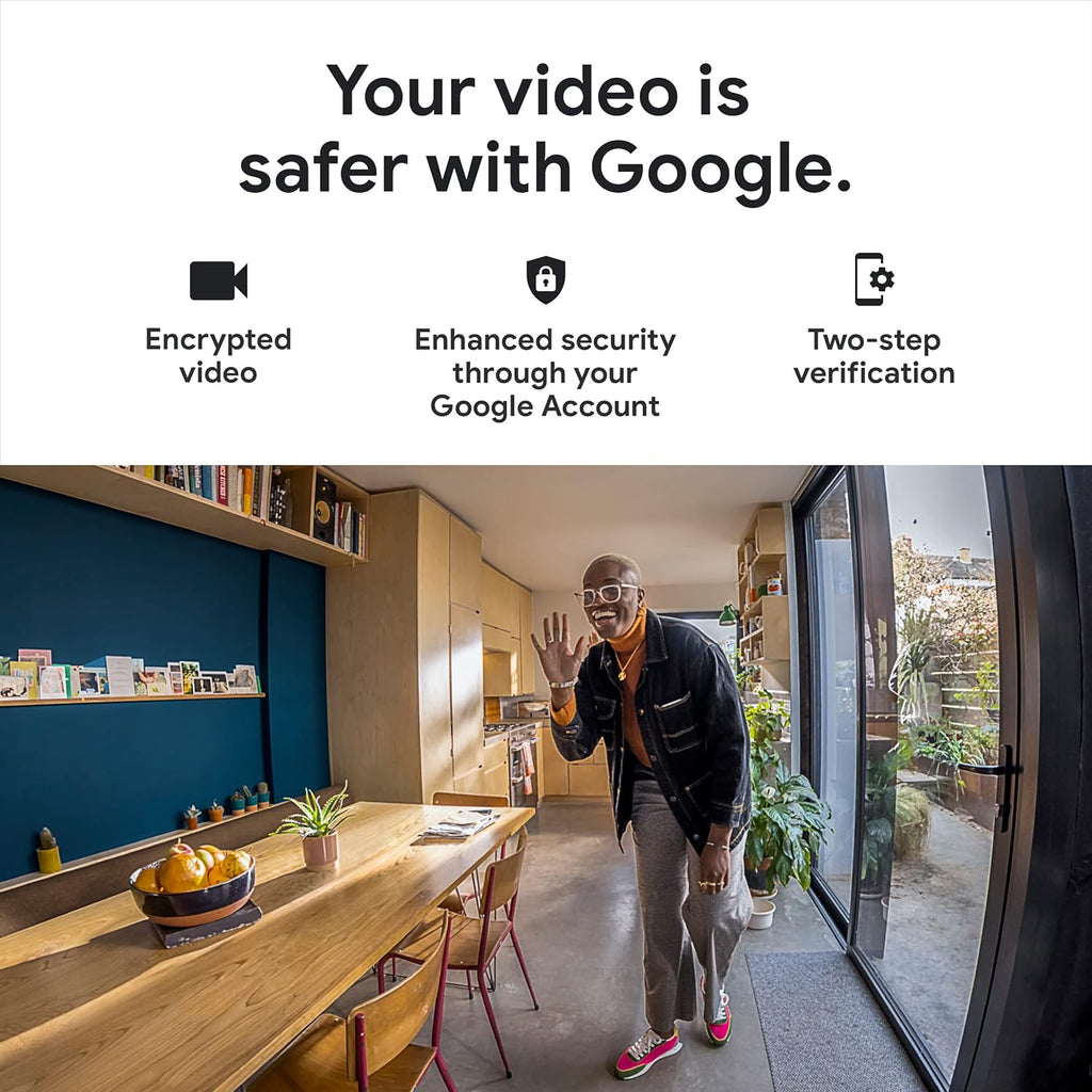 Google Nest Security Cam (Wired) - 2nd Generation - Fog, 1080p, Motion Only