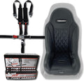 UTV Junior Seat (Fits Stock and Aftermarket Seats) (Black - 5 Point Harness)
