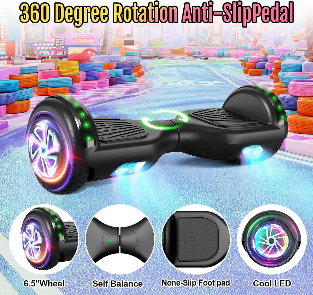 Scooter Seat Attachment, Scooter with Go Kart for Kids Boys Girls Adults, LED Lights, Bluetooth(Include Go-Kart)