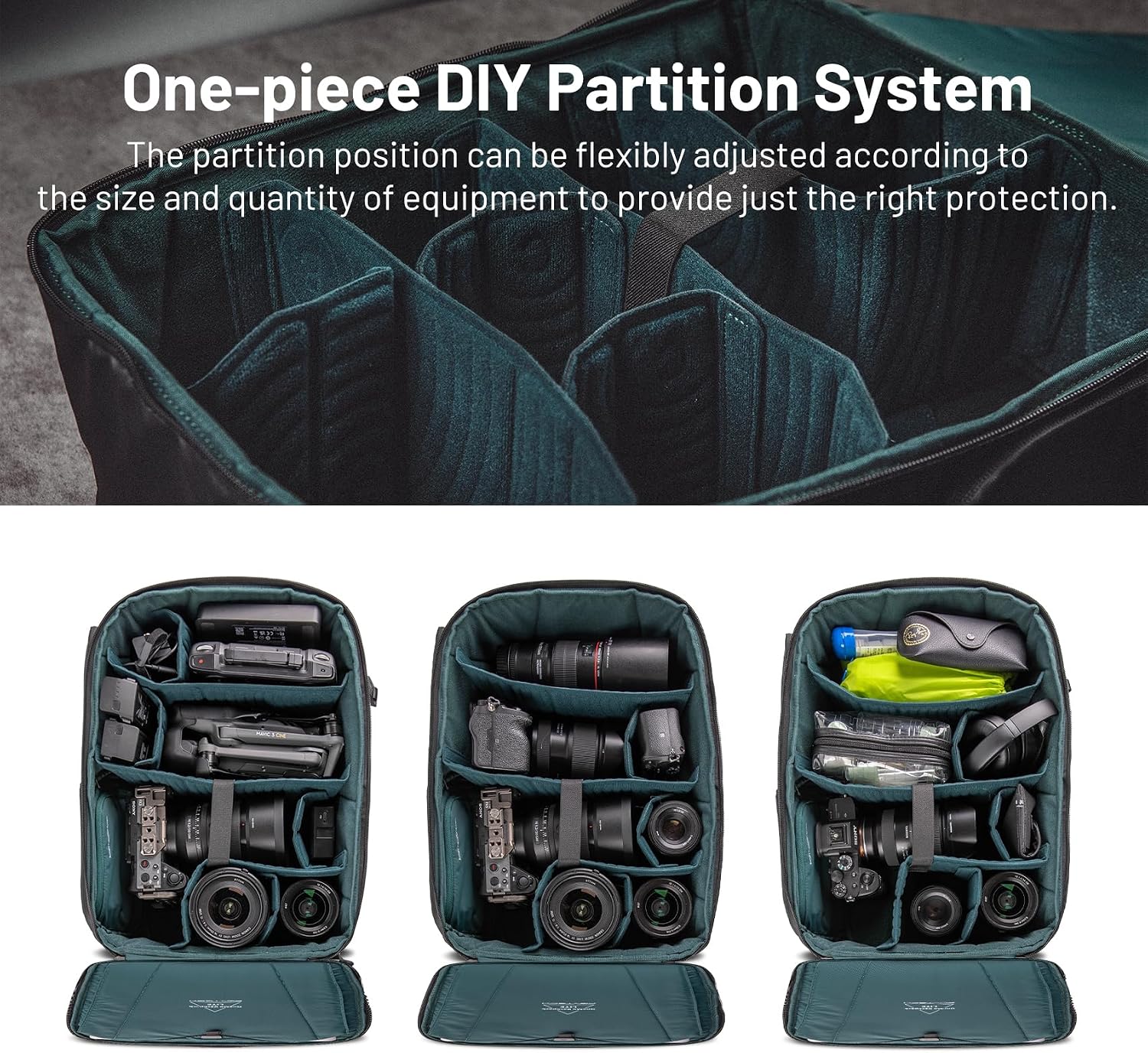 PGYTECH OneMo Lite Camera Backpack 22L for DJI, Sony, Canon, Nikon, OSMO Action/Pocket, DSLR/SLR Mirrorless, Camera Tripod Photographer Bag Gift, Camera Pack Black, Weekend Bag