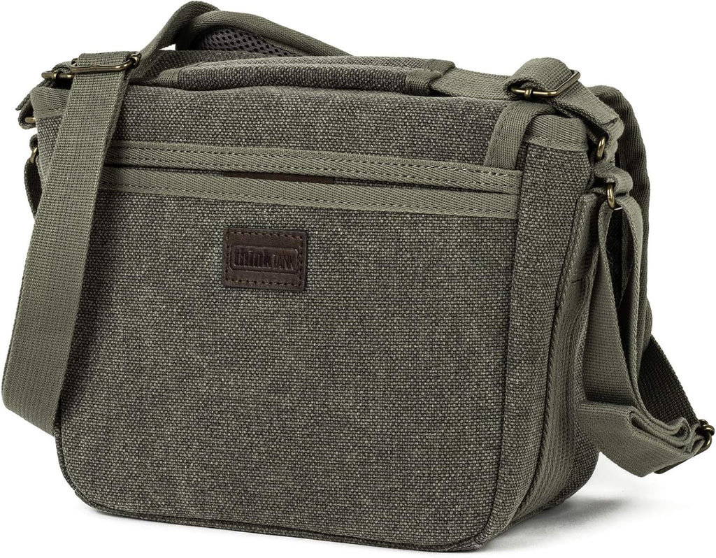 Think Tank Retrospective 4 V2.0 Canvas Shoulder Bag for Mirrorless or Standard DSLR Cameras and Photo Accessories - Pinestone - X-Small