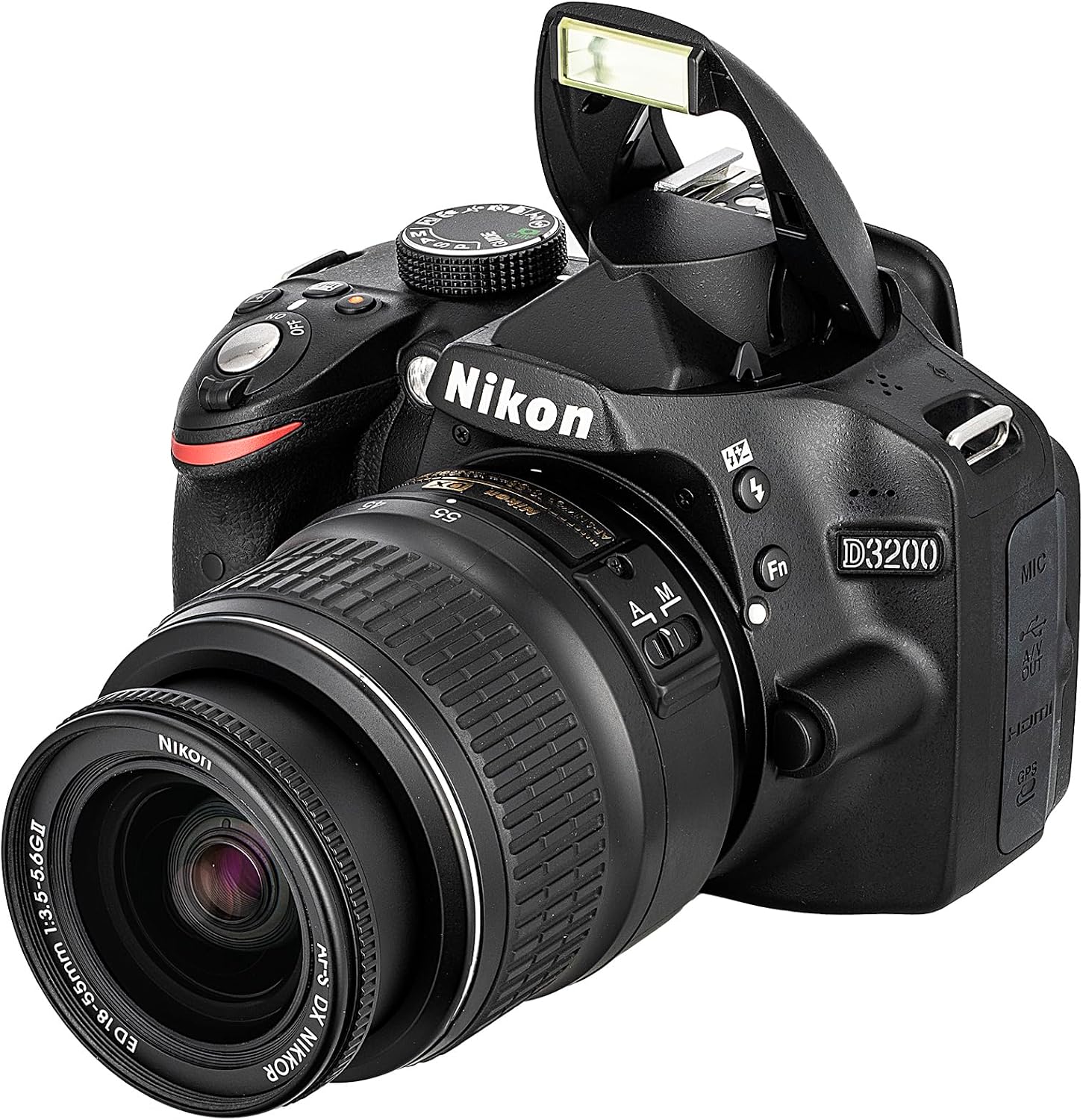 Nikon D3200 24.2MP DSLR Camera Kit with 18-55mm VR Zoom Lens – Full HD 1080p Video Capture, Fast 11-Point Autofocus System + 128GB Memory Card + Protective Memory Card Case + Camera Bag + More