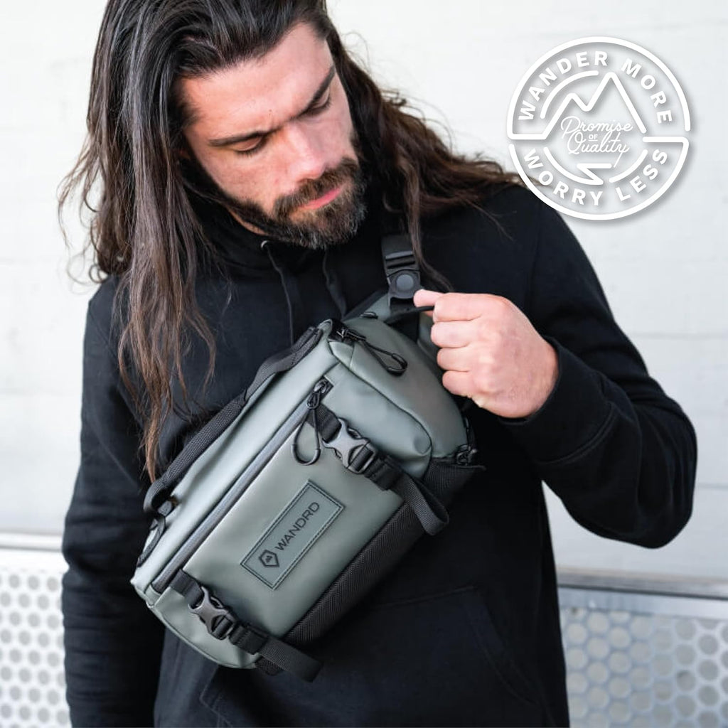 WANDRD ROGUE V1 6L Sling: Compact Camera Sling and Crossbody Bag with Fast Access, 3-Way Carry– Lightweight Everyday Bag Great for Travel, Photography, and Daily Use (Wasatch Green)