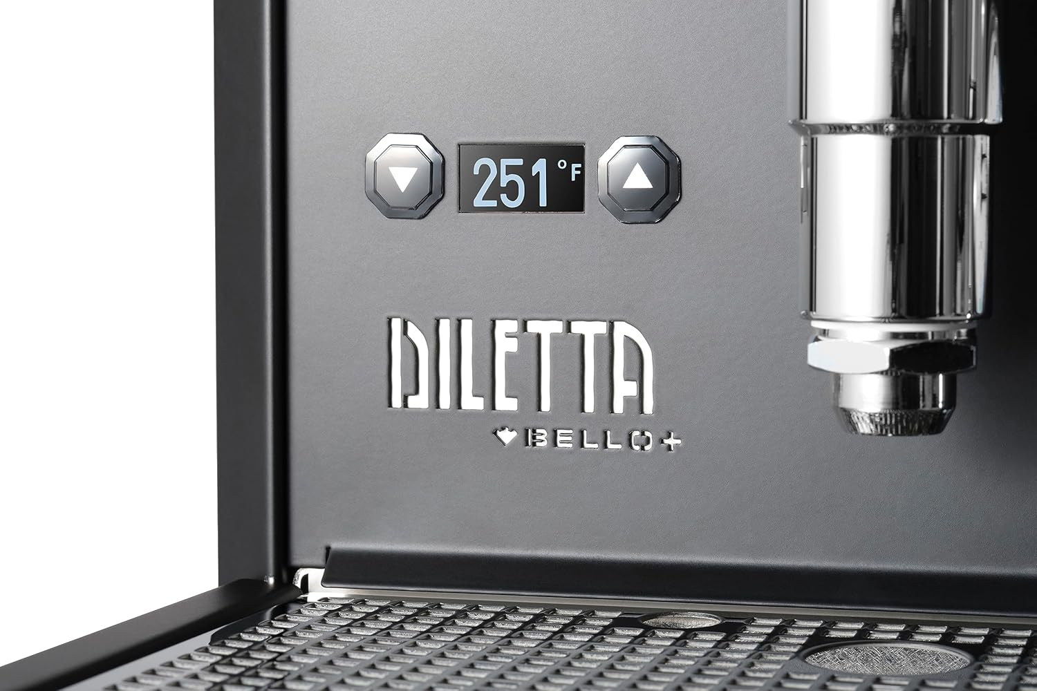 Diletta Bello+ Espresso Machine | E61 | PID Temperature Control | Shot Timer | Programmable Preinfusion | Handmade In Italy (Black)